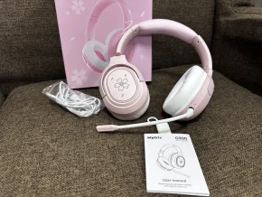 TAI NGHE BLUETOOTH HỒNG PHỚT  KÈM MICRO RỜI